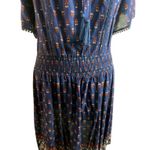 J Gee Free People inspired Blue Paisley Print Boho Dress Size 2X Photo 10