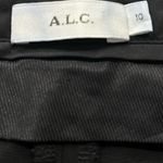 ALC Frank A.L.C. Black Viscose Blend Seamed Cropped Front Seam Pants Size 10 495.00 Photo 9