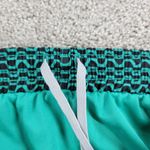 Nike Dri-Fit Swimwear Trunk Shorts Womens XS Black Green Elastic Waist Logo Photo 5