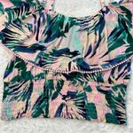 Torrid Crinkle Gauze Cold Shoulder Ruffle Top Sand Floral Size 2 NWT Photo 6