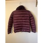 new Save the Duck Sz S Purple Burgundy Mei Faux Fur Collar Puffer Jacket coat Photo 4
