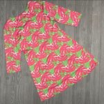 Sailor sailor palm print marina dress neon bright colors beach coastal dress sun Pink Size XL Photo 1