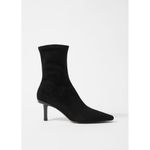 & Other Stories 8 Other Stories Stretch Leather Ankle Boots Black Suede Womens Size 38 US 7 Photo 1