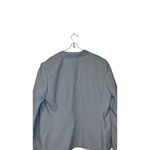Tahari Women Blazer Jacket 1-Button Seersucker Long Sleeve Striped Blue White 18 Photo 9