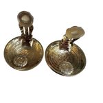 St. John Vintage  Couture Lion Crest Clip-On Earrings Photo 6