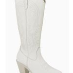 ROC Galveston High Western Boots in White Leather Size 7 Photo 7