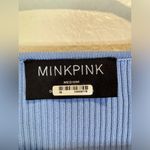 MINKPINK  Women's Blue Ribbed‎ Top Size M Photo 2