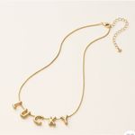 Kate Spade  Bubble chain Gold Necklace with 'LUCKY' Pendant NWT Photo 1