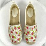 Michael Kors Lenny Espadrille Slip On Shoes Sz 7.5 M New Rose & Signature Flats Photo 3