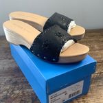 Jack Rogers  Leather Breaker Clog Sandals Black NIB‎ size 8.5 Photo 0