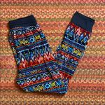 Urban Outfitters NAVY GEOMETRIC PRINT FLEECE JOGGER PANTS Photo 0