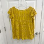 Old Navy  Flutter Sleeve Cutwork Swing Top Photo 3
