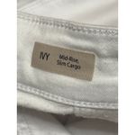 Mavi Women's White Mid Rise Slim Fit Straight Casual Cargo Denim Jeans Size M Size M Photo 3