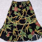 Y2K Vintage Faith Resortwear Tropical Print Sequin Skirt Black Size M Size M Photo 12