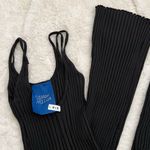 Simon Miller Malo Rib Knit Spaghetti Strap Jumpsuit Black Photo 4