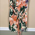 H&M NWT  Women’s Floral Tropical Multicolor Smocked Tie Waist Tank Romper Photo 3