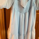 Beautiful boutique blue flowy tie back dress Photo 4