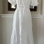 ASTR Back Cut-Out White Midi Dress Bow Embellished, Size M New w/Tag Photo 5