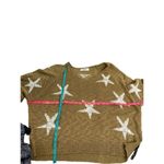 Star Mod on Trend size small sweater star pattern Gold Photo 4