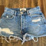 Reformation  jean shorts size 24 button fly raw hem Photo 0