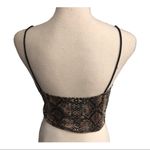 SheIn Faux Snakeskin Print Crop Top Photo 2