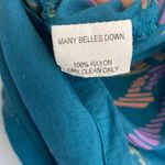 Many Belles Down| Teal Button Skirt sz S Blue Photo 3