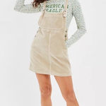 American Eagle  Corduroy Overall Mini Dress Photo 0