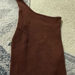 Lacausa  one shoulder ribbed top small Photo 0