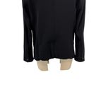 Helmut Lang Black Blazer Viscose Wool Contrast Lapel Collar Size 8 Photo 8