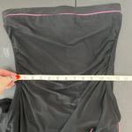 Taboo Vtg Y2K  M Medium Black Dress Pink Ruffle Ribbon Trim BalletCore Whimsigoth Photo 8