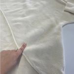 Love, Whit by Whitney Port Sweater Womens X Small Cream Crisscross Ribbed Knit Size XS Photo 8