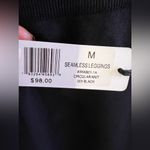 We Wore What  Seamless Circular Knit Leggings Black Medium yoga Photo 12