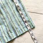 Caribbean Joe  Cropped Pants 10 Capris Blue Green Stripes Pockets Lightweight Photo 6