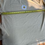 SheIn EZwear Women Stylish Vertical Yellow Daisy Ribbed Shirt Size Medium Photo 3