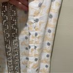 Koch Camel Print Sleeveless Embellished V-Neck Linen Dress Women’s Size Medium Photo 8