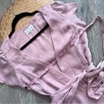 Revolve‎ resa Lindsay dress pink satin wrap maxi Size M Photo 6