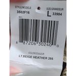 Cozy Cable Knit Cowl Neck Sweater Light Beige Heather Women's Pullover L Tan Size L Photo 4