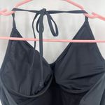 La Blanca  Swimsuit SZ 8 One Piece Black NWOT Halter Island Goddess Lingerie Mio Photo 8