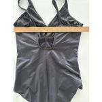 MiracleSuit  Must Haves Oceanus One Piece Swimsuit Size 16 Gray Ruching Slim Photo 9