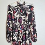 Free People Tunic Mini Dress XS Drift Away Cold Shoulder Balloon Sleeves Boho Photo 2