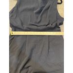 Donna Karan Black Pleated Sleeveless Straight Leg Jumpsuit Size 10 Photo 9