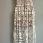 Lulus Lulu’s Just Magic Lace Ivory Mini Dress size Small Beach, Bridal Photo 4