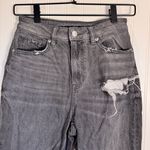 American Eagle  Women’s High Waisted Faded Black Distressed Jeans Size 2 Short Photo 1