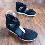 Eileen Fisher • Zanya Mesh Sneaker Sandal criss cross black sporty wedge Photo 10