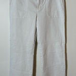 J. Jill High‑Rise Angled‑Pocket Wide‑Leg Jeans in Ivory Size 14P White Photo 0