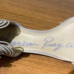 American Rag Strappy Suede Wedge Sandals Boho Fringe Tassel Ankle Zip Womens 9.5 Photo 4