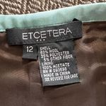 Etcetera Brown White Wool Blend Tweed Jacket and Skirt Set Size 12 NWT Photo 7