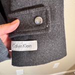 Calvin Klein  Grey Wool Pea Coat Womens 8 Classic Preppy Fall Warm Academia Photo 8