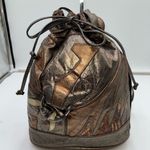 Paris Handbags New York Vintage Multiple Metallic Patchwork Bucket Bag Gold Photo 2