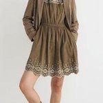 Madewell Embroidered Corduroy Dress Photo 0